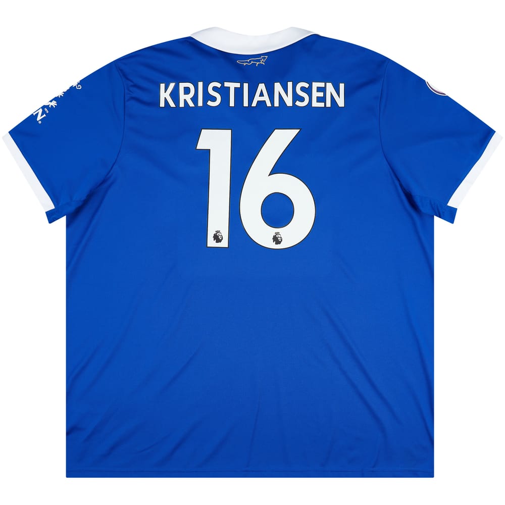 2022-23 Leicester Home Shirt Kristiansen #16 (3XL)