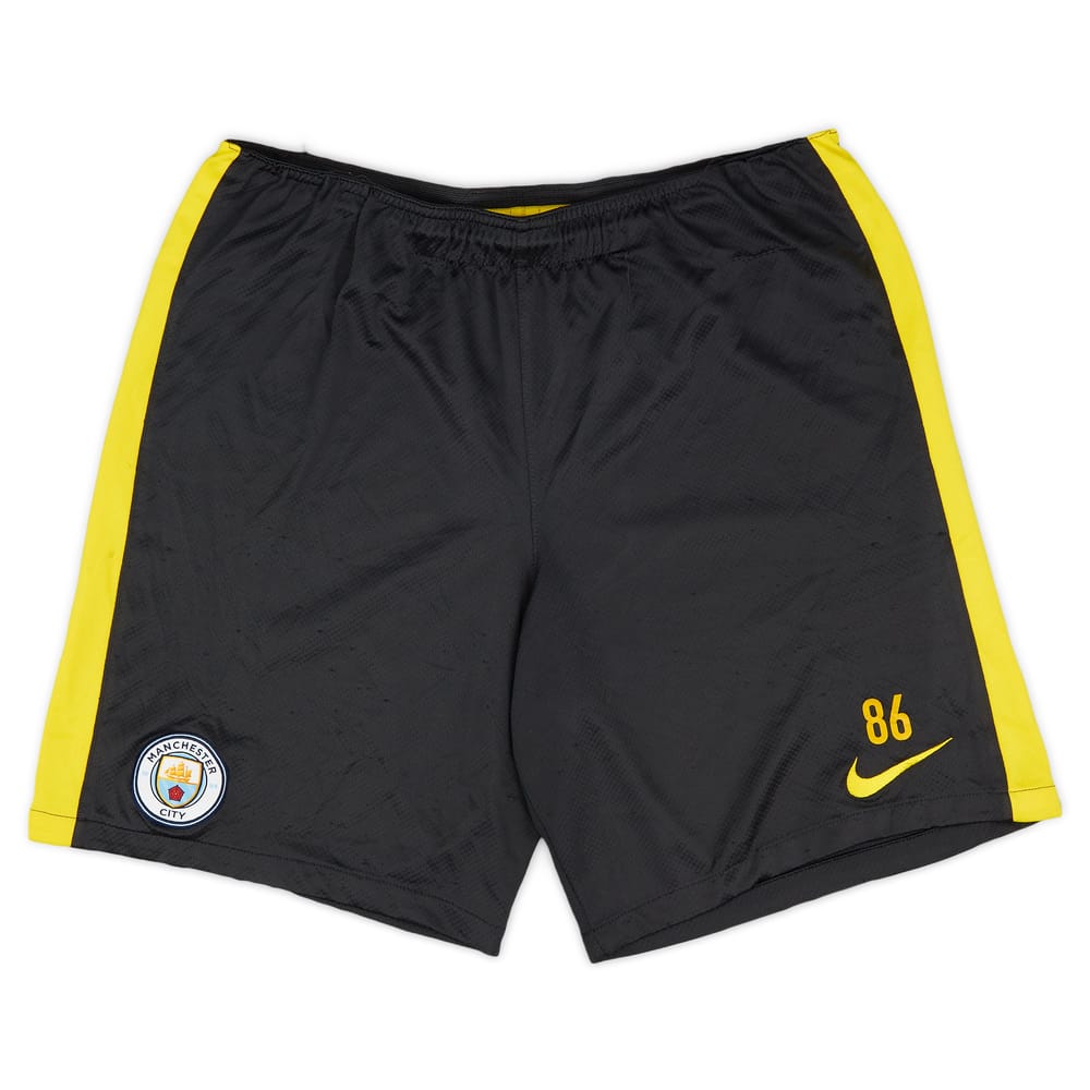 2016-17 Manchester City Player Worn Training Shorts # - 3/10 - (L)
