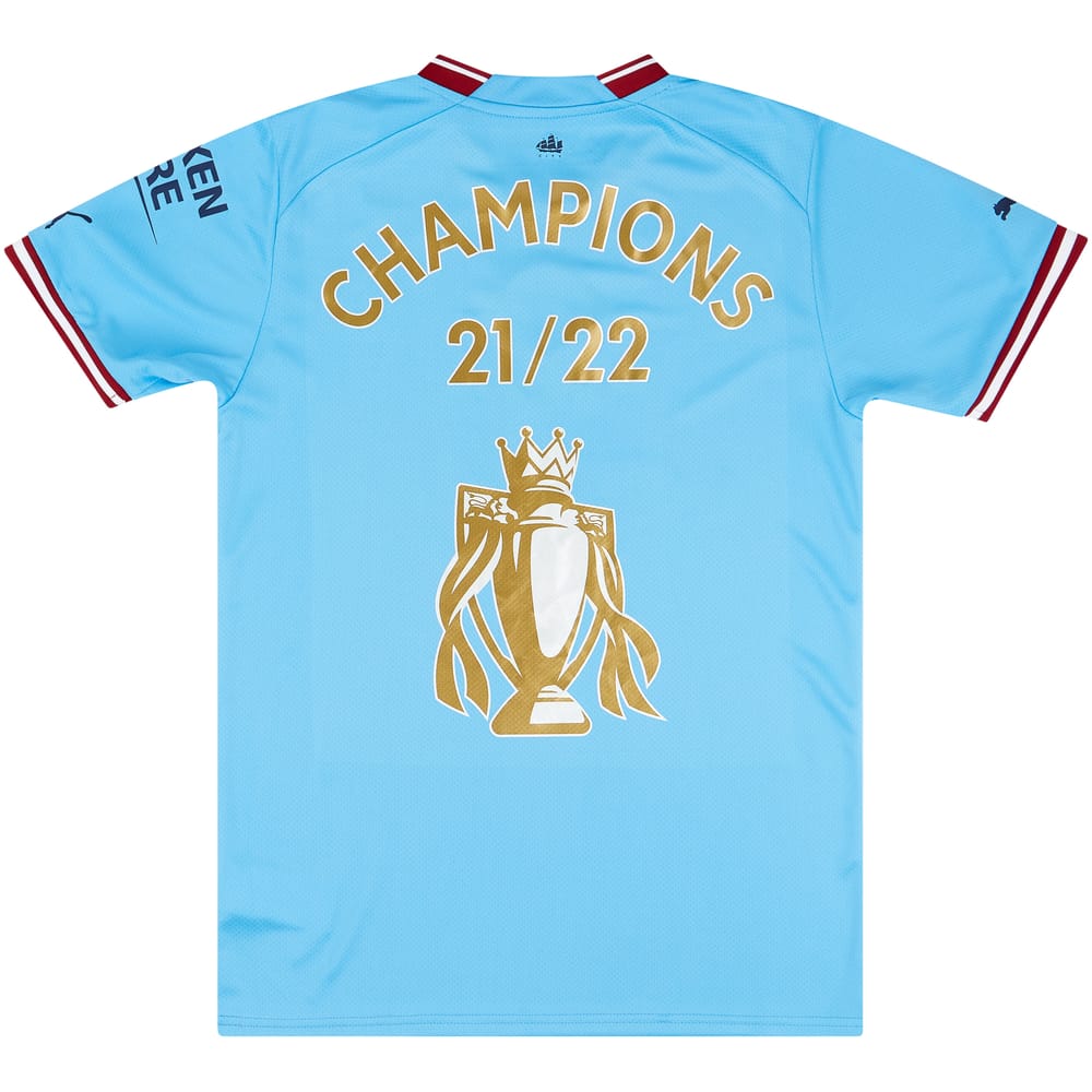 2022-23 Manchester City Player Issue Home Shirt Champions 21-22 (S)
