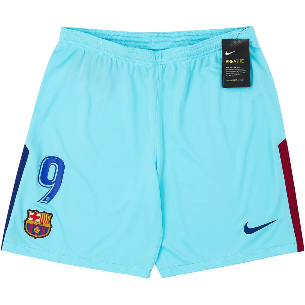 2017-18 Barcelona Away Shorts #9 (Suarez)