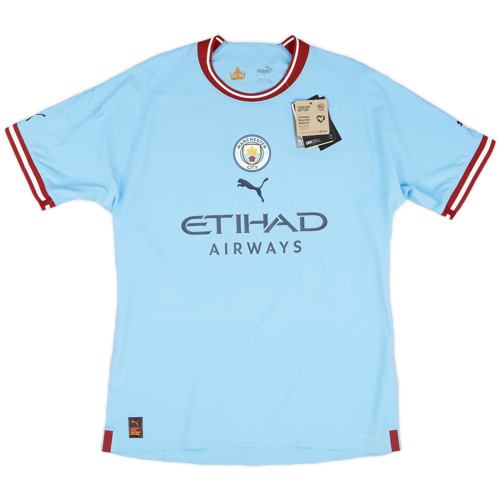 2022-23 Manchester City Player Issue Home Shirt (L)