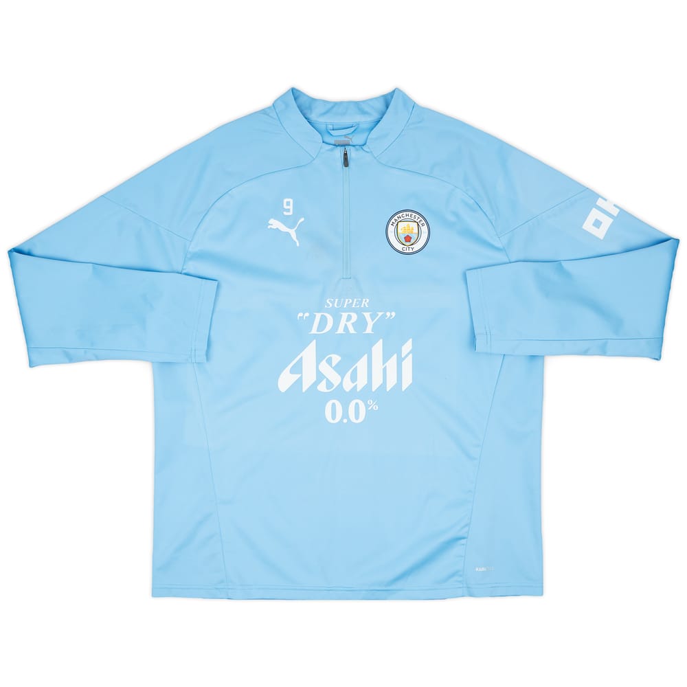 2023-24 Manchester City Player Issue 1/4 Zip Rain Top #9 (Haaland) - 7/10 - (XL)