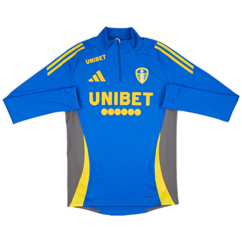 2024-25 Leeds United adidas 1/4 Zip Training Top (S)