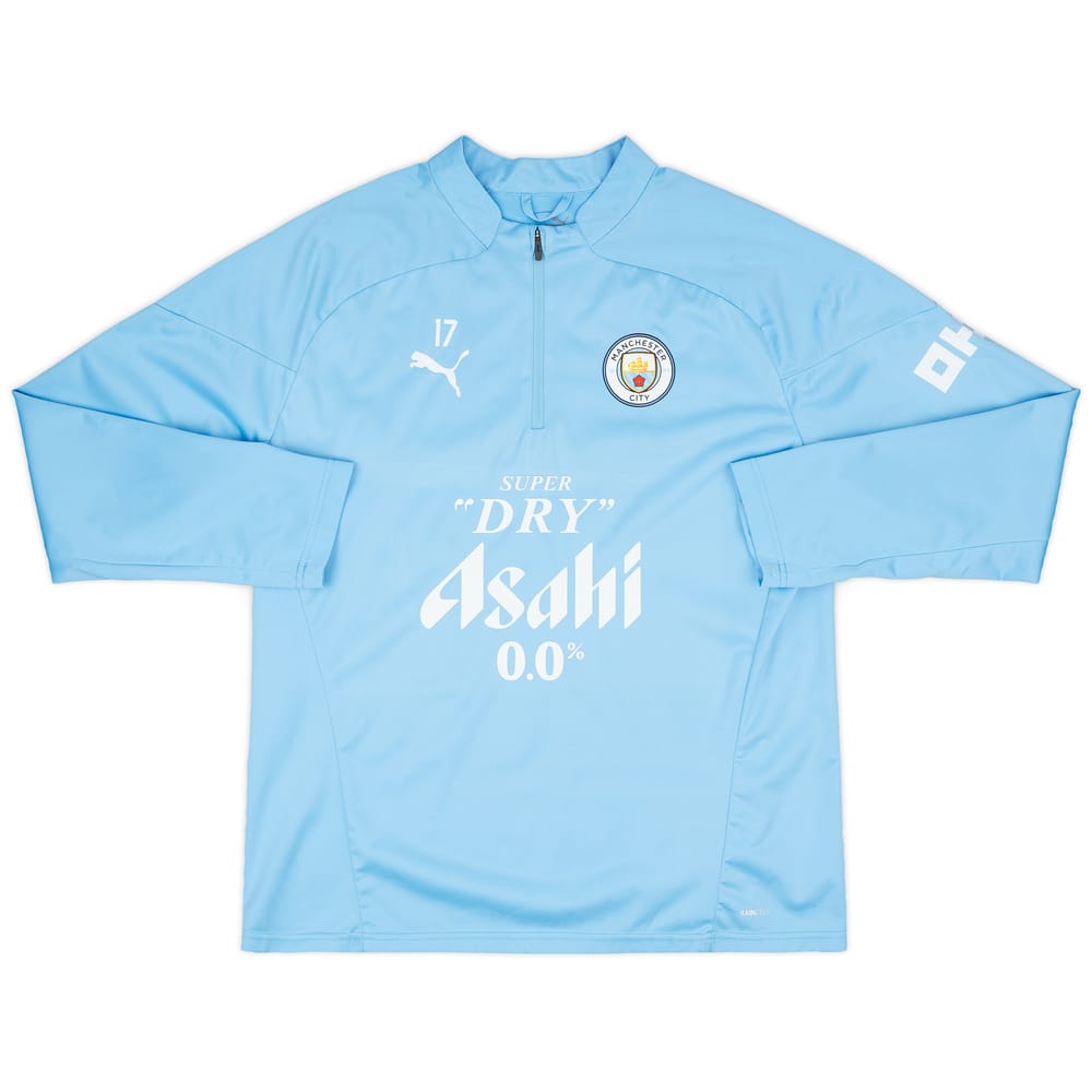 2023-24 Manchester City Player Issue 1/4 Zip Rain Top #17 (De Bruyne) - 7/10 - (L)