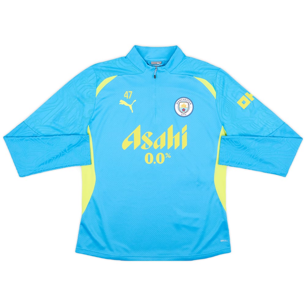2024-25 Manchester City Player Issue 1/4 Zip Training Top #47 (Foden) - 9/10 - (S)