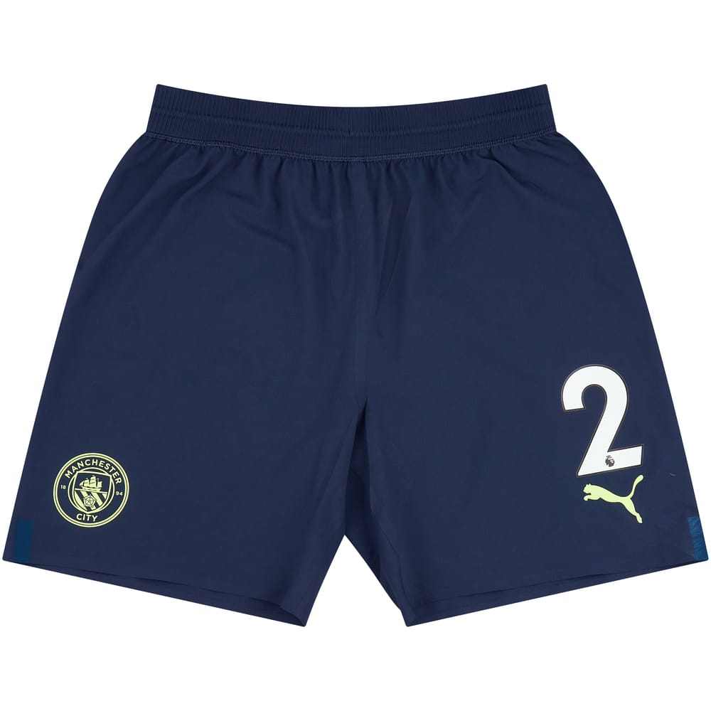 2022-23 Manchester City Player Issue Third Shorts # - 7/10
