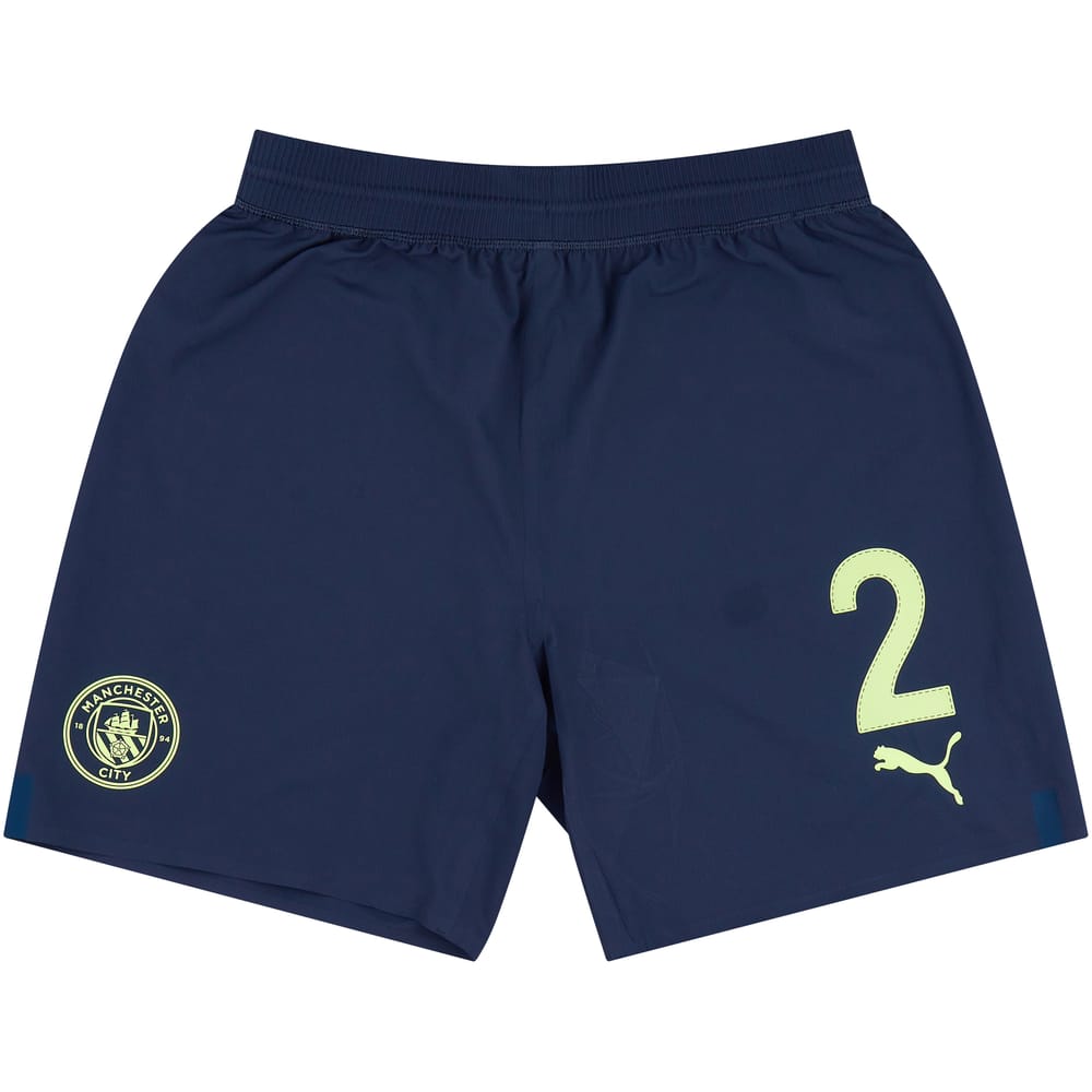 2022-23 Manchester City Player Issue Third Shorts # - 7/10
