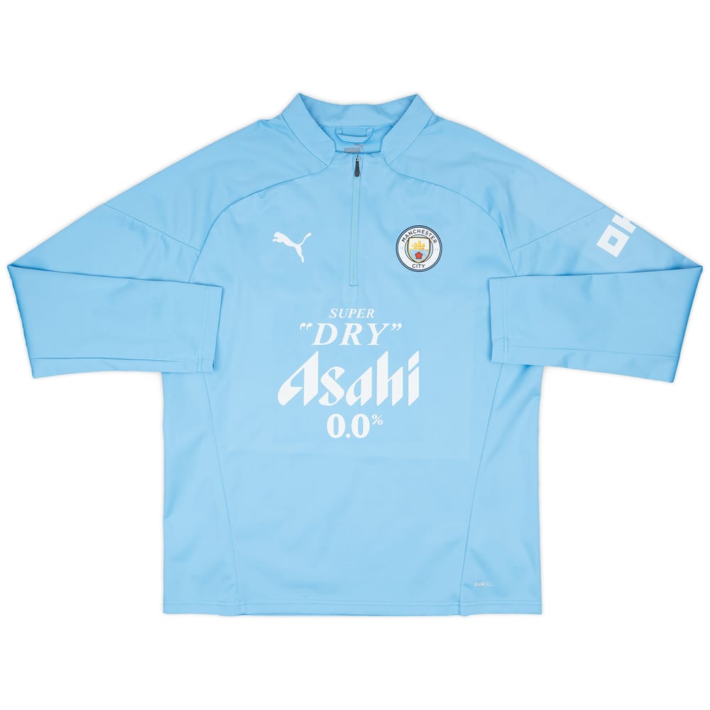 2023-24 Manchester City Player Issue 1/4 Zip Rain Top - As New - (L)