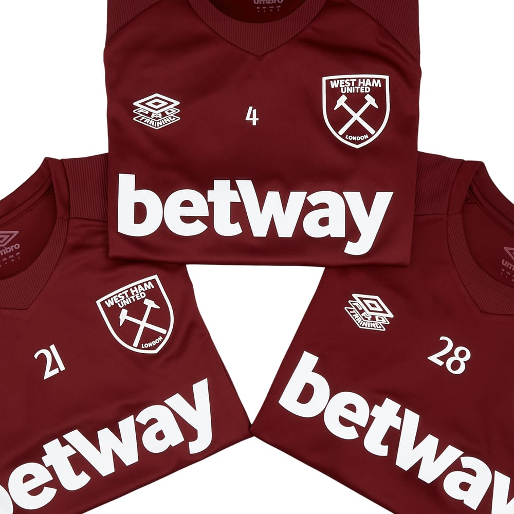 2021-22 West Ham Player Issue Training Shirt #