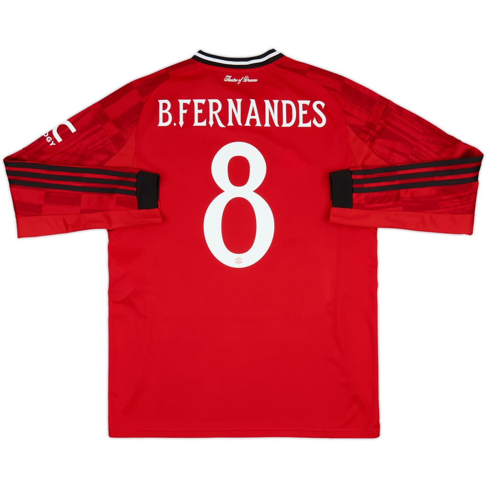 2025-26 Manchester United Home L/S Shirt B.Fernandes #8