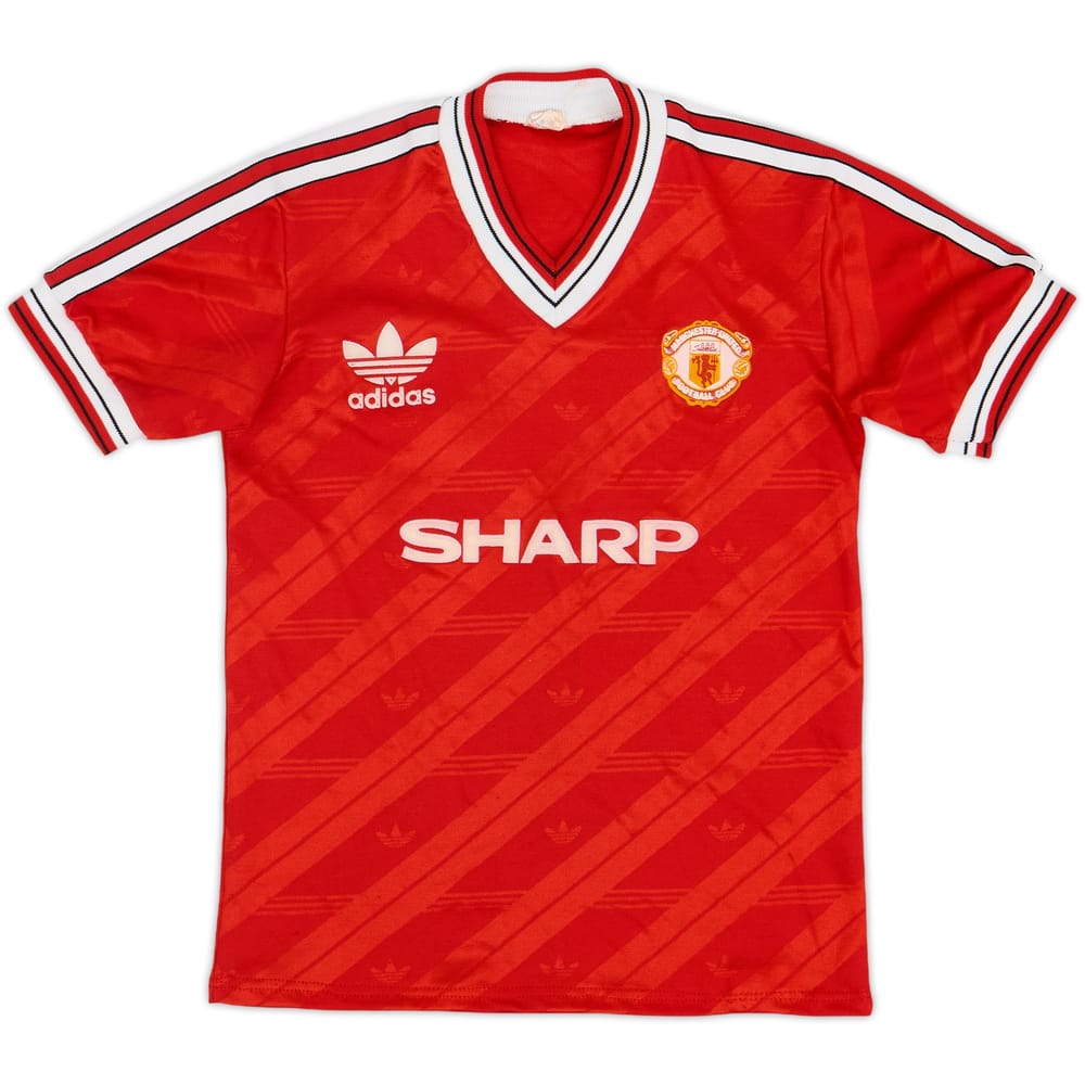1990-92 Manchester United Home Shirt - 8/10 - (L.Boys)