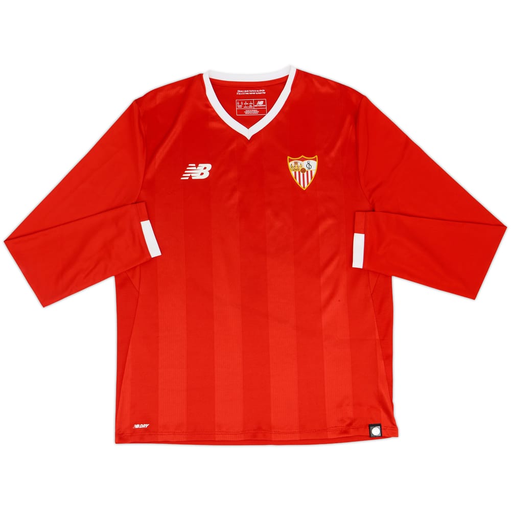 2017-18 Sevilla Away L/S Shirt - 8/10 - (M)