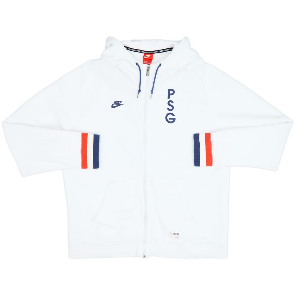 2013-14 Paris Saint-Germain Nike Zipped Sweat Top - 8/10 - (XXL)