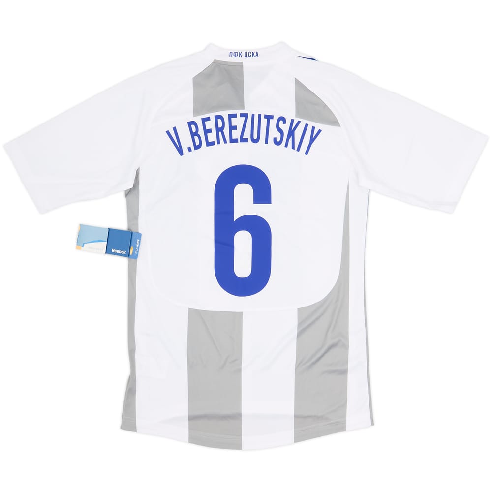 Camiseta de visitante europea del CSKA Moscow 2011-12 V.Berezutskiy #6 (S)