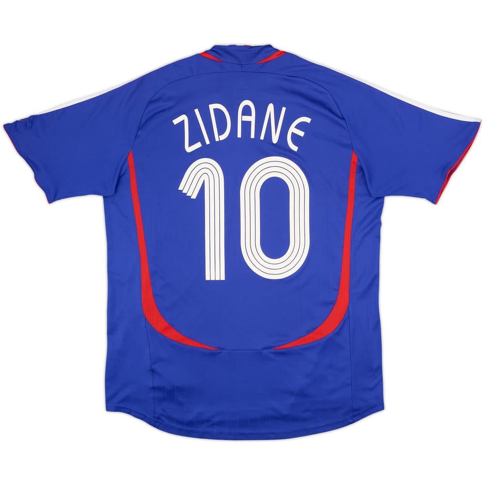 2006-07 France Home Shirt Zidane #10 - 8/10 - (L)