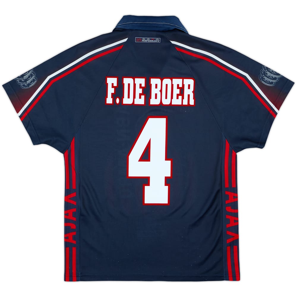 1996-97 Ajax Away Shirt F.De Boer #4 - 8/10 - (S)