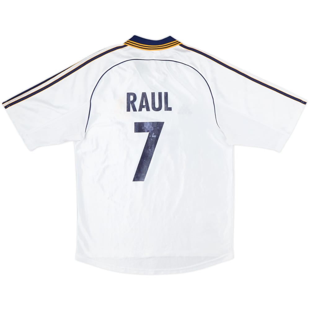 1998-00 Real Madrid Home Shirt Raul #7 - 6/10 - (M)
