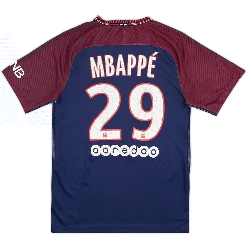2017-18 Paris Saint-Germain Home Shirt Mbappe #29 - 5/10 - (S)