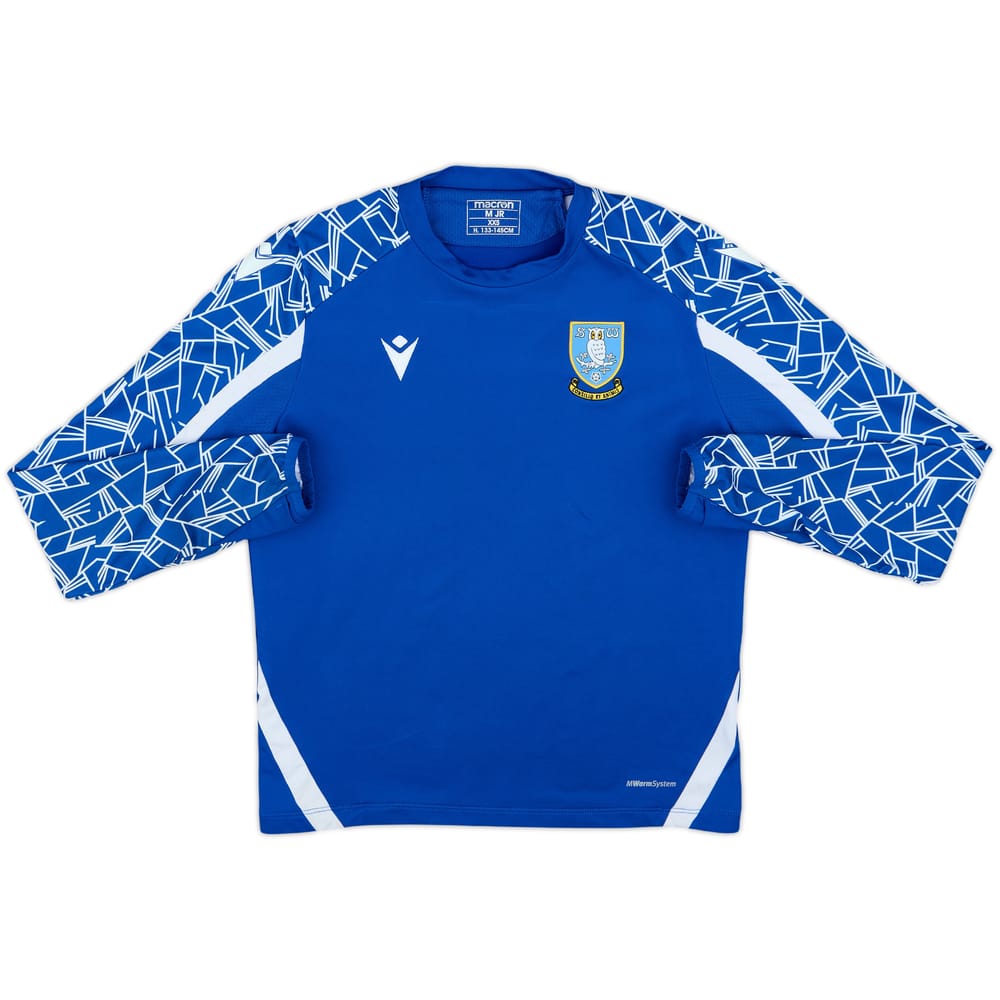 2021-22 Sheffield Wednesday Macron 1/4 Zip Training Top - 8/10 - (M.Boys)