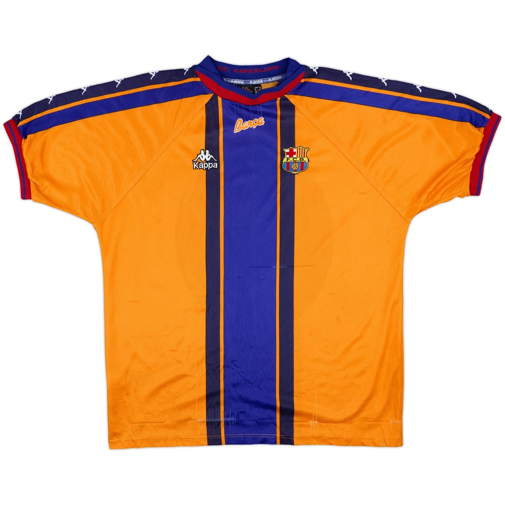 1997-98 Barcelona Away Shirt - 4/10 - (XL)