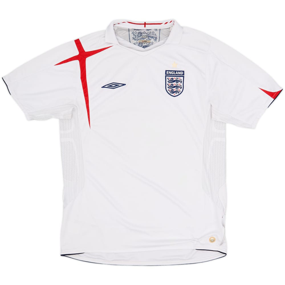 2005-07 England Home Shirt - 5/10 - (L)