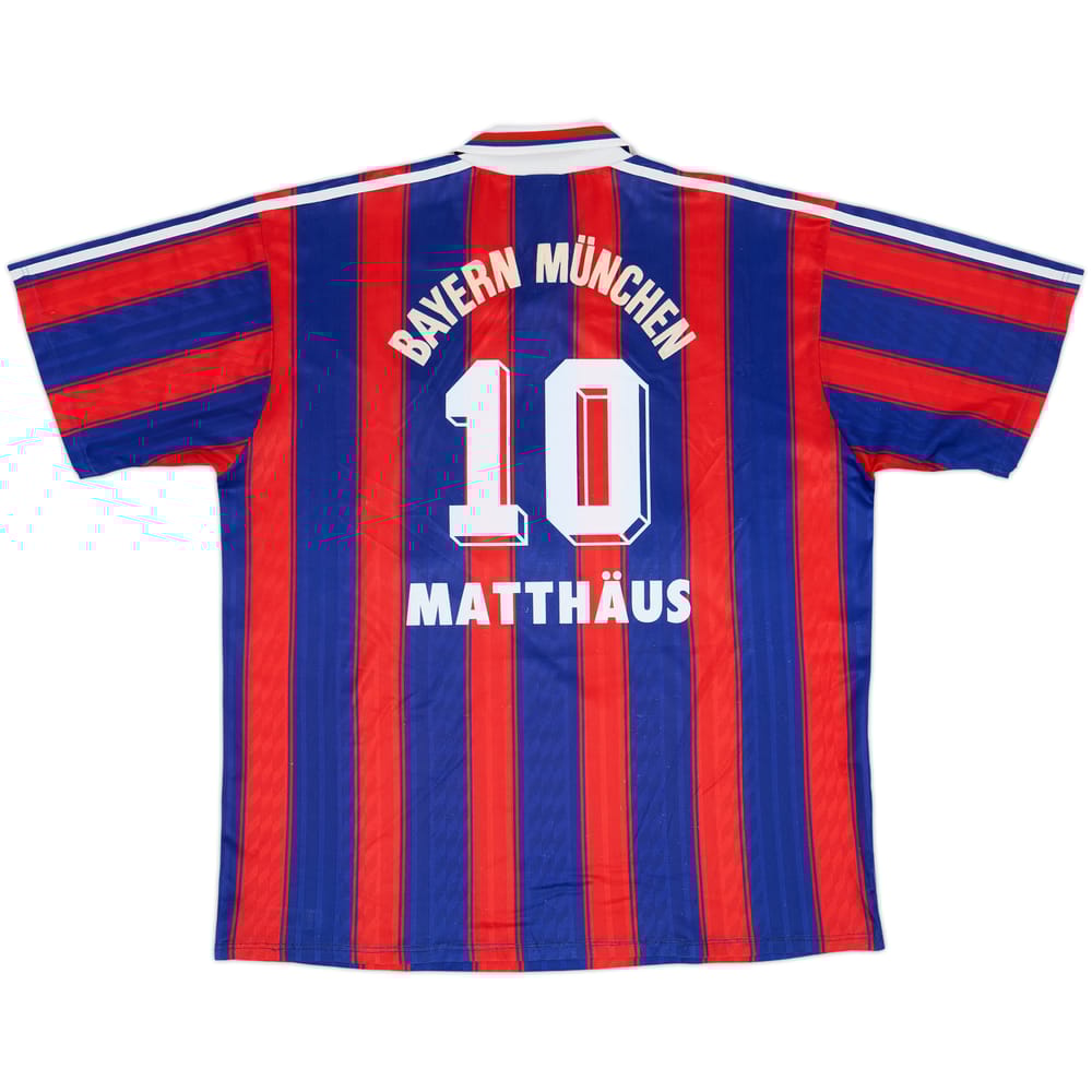 1995-97 Bayern Munich Home Shirt Matthaus #10 - 6/10 - (L/XL)