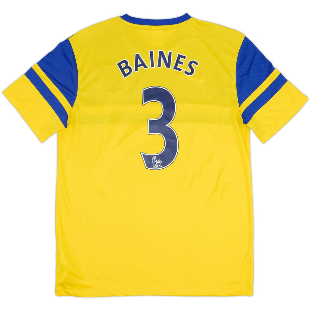 2013-14 Everton Away Shirt Baines #3 - 7/10 - (L)