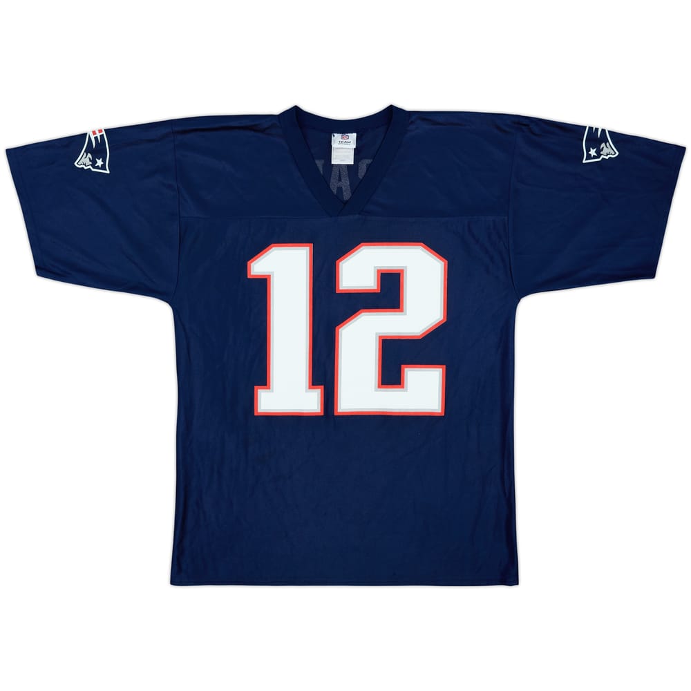 2008-11 New England Patriots Brady #12 NFL Replica Home Jersey - 9/10 - (M)