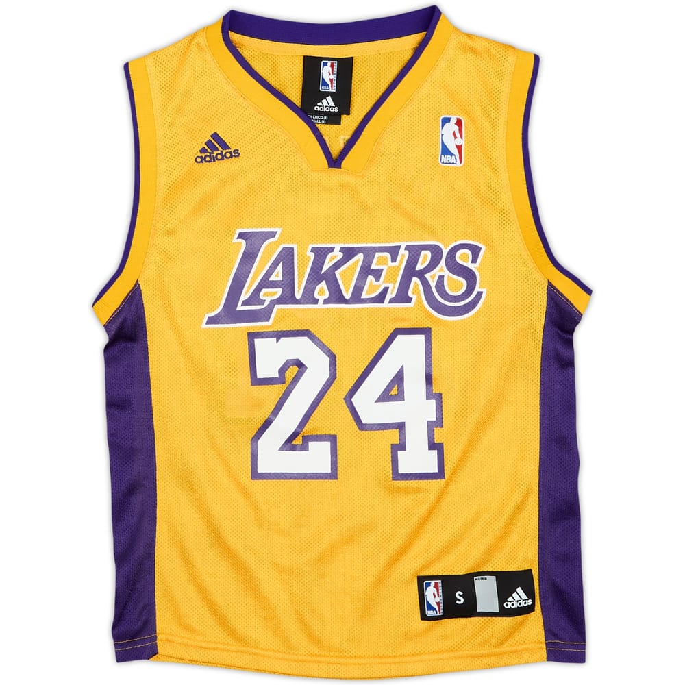 2006-10 LA Lakers Bryant #24 adidas Home Jersey - 9/10 - (S.Boys)