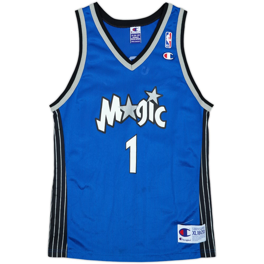 2000-02 Orlando Magic McGrady #1 Champion Away Jersey - 9/10 - (XL.Boys)