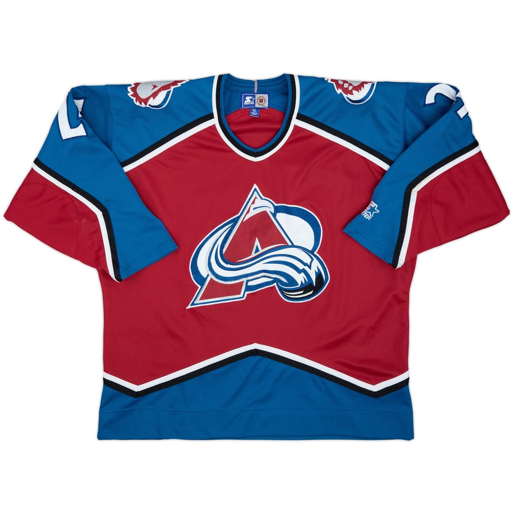 1996-97 Colorado Avalanche Klemm #24 Starter Away Jersey - 4/10 - (XL)
