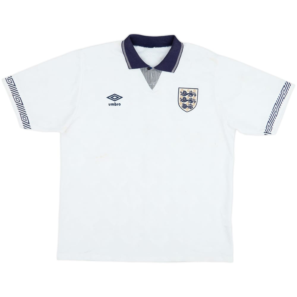1990-92 England Home Shirt - 5/10 - (L)