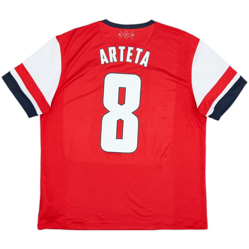 2012-14 Arsenal Home Shirt Arteta #8 - 8/10 - (XL)