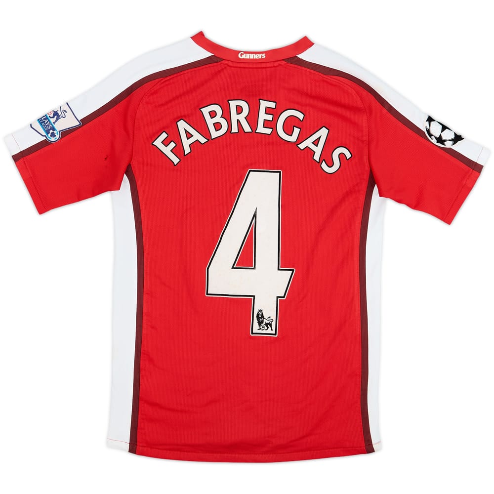 2008-10 Arsenal Home Shirt Fabregas #4 - 6/10 - (L.Boys)