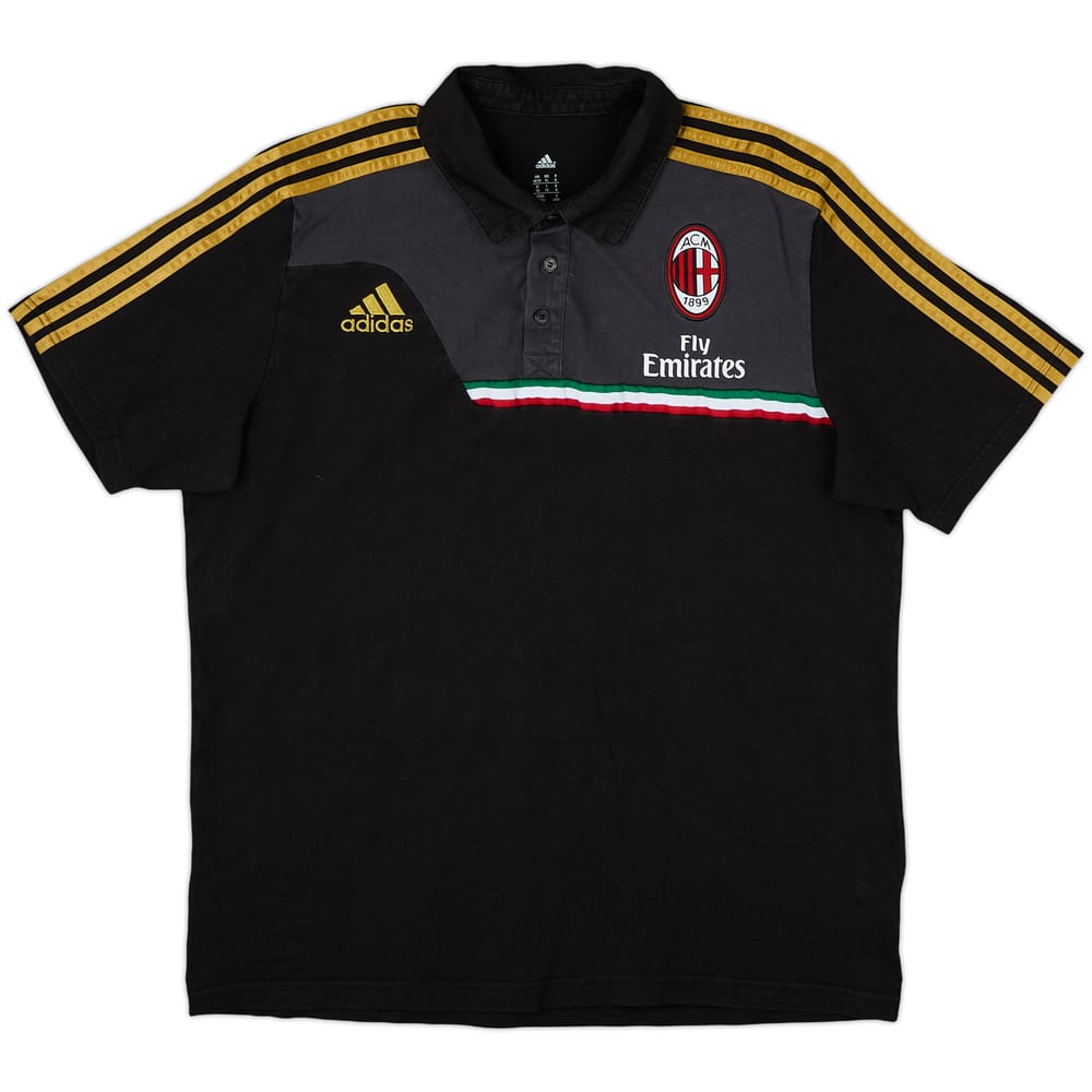 2013-14 AC Milan adidas Polo Shirt - 6/10 - (XL)