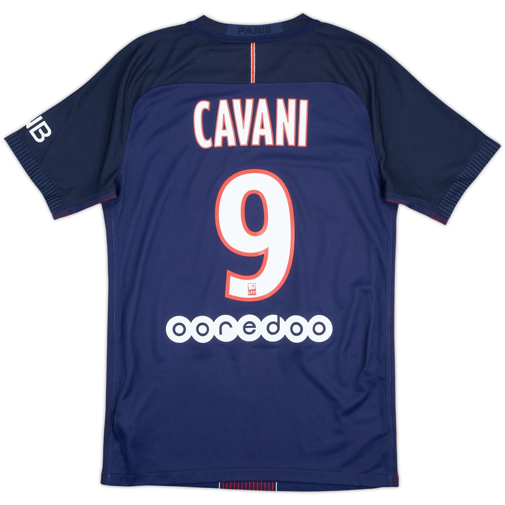 2016-17 Paris Saint-Germain Authentic Home Shirt Cavani #9 - 10/10 - (S)