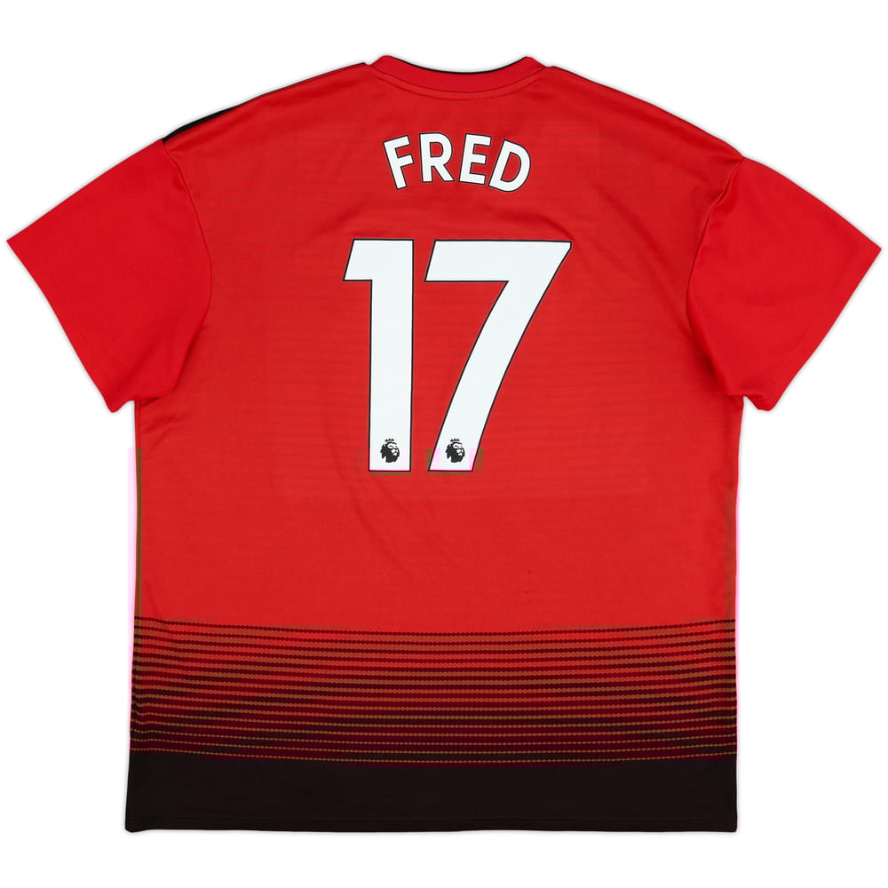 2018-19 Manchester United Home Shirt Fred #17 - 7/10 - (XL)