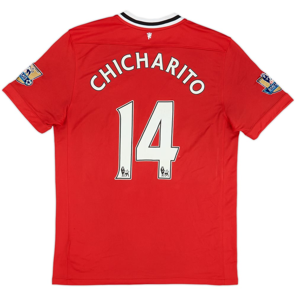 2011-12 Manchester United Camiseta Local Chicharito #14 - 6/10 - (L)