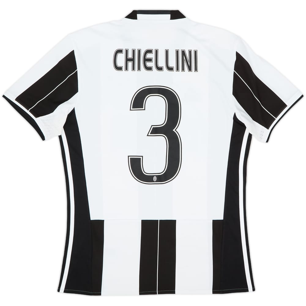 2016-17 Juventus Home Shirt Chiellini #3 - 6/10 - (S)