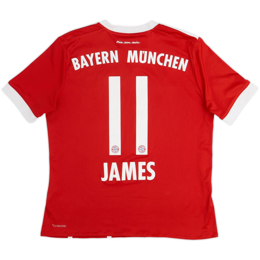 2017-18 Bayern Munich Home Shirt James #11 - 6/10 - (L.Boys)