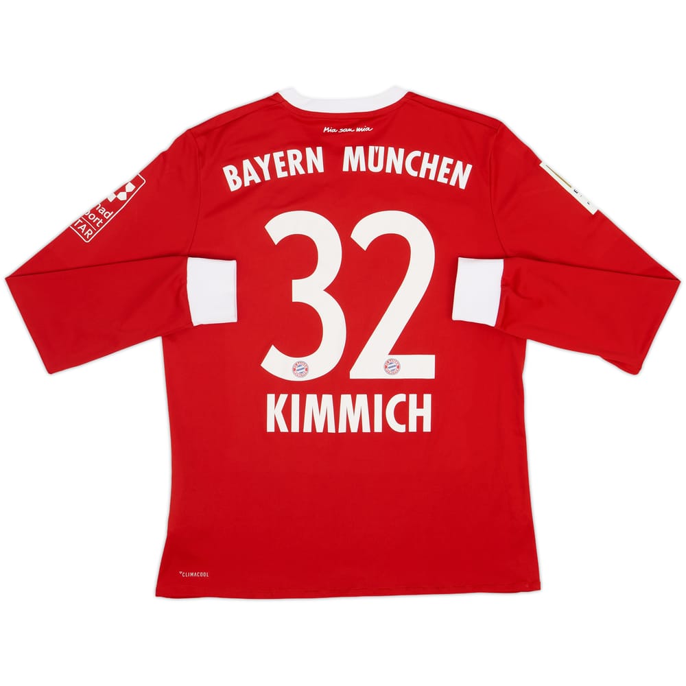 2017-18 Bayern Munich Home L/S Shirt Kimmich #32 - 8/10 - (XL.Boys)