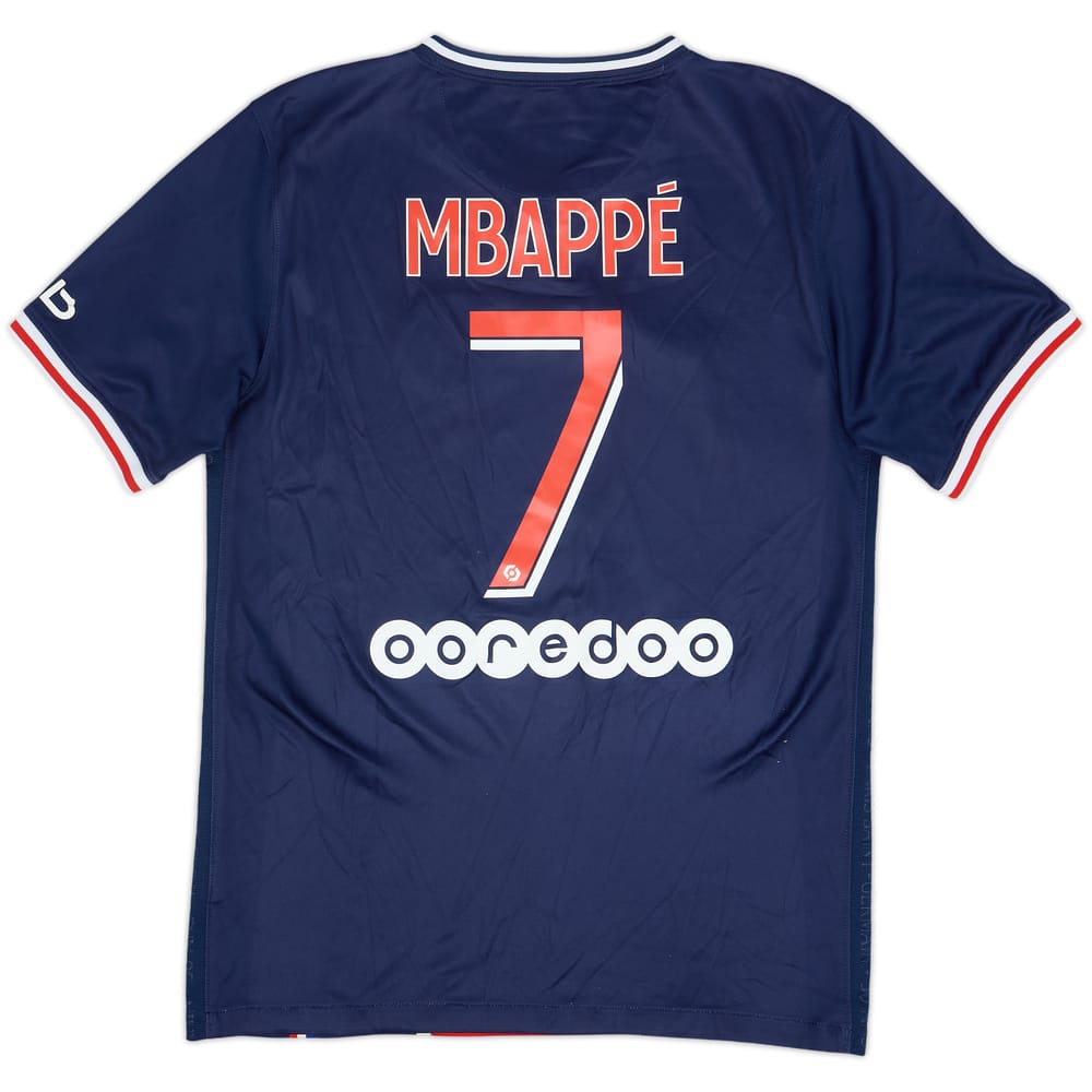 2020-21 Paris Saint-Germain Home Shirt Mbappe #7 - 6/10 - (S)