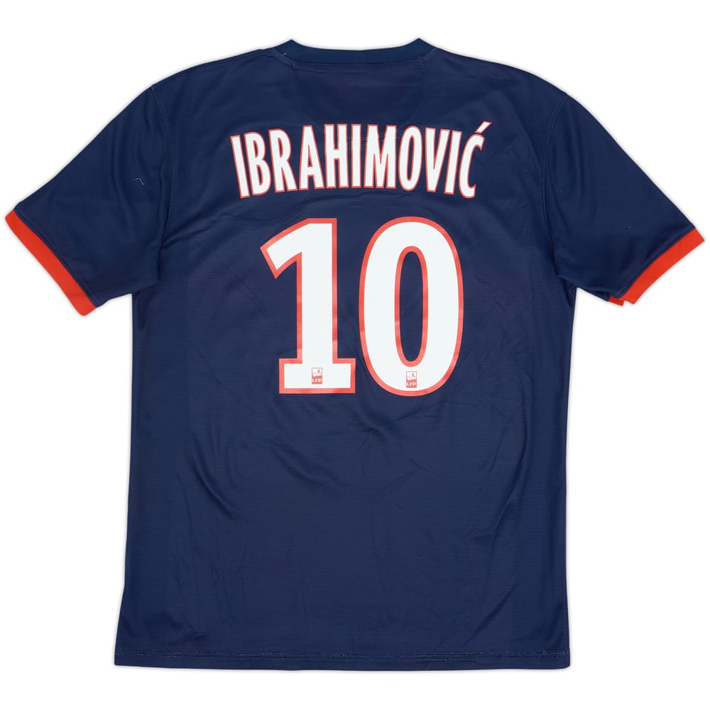2013-14 Paris Saint-Germain Home Shirt Ibrahimovic #10 - 7/10 - (M)