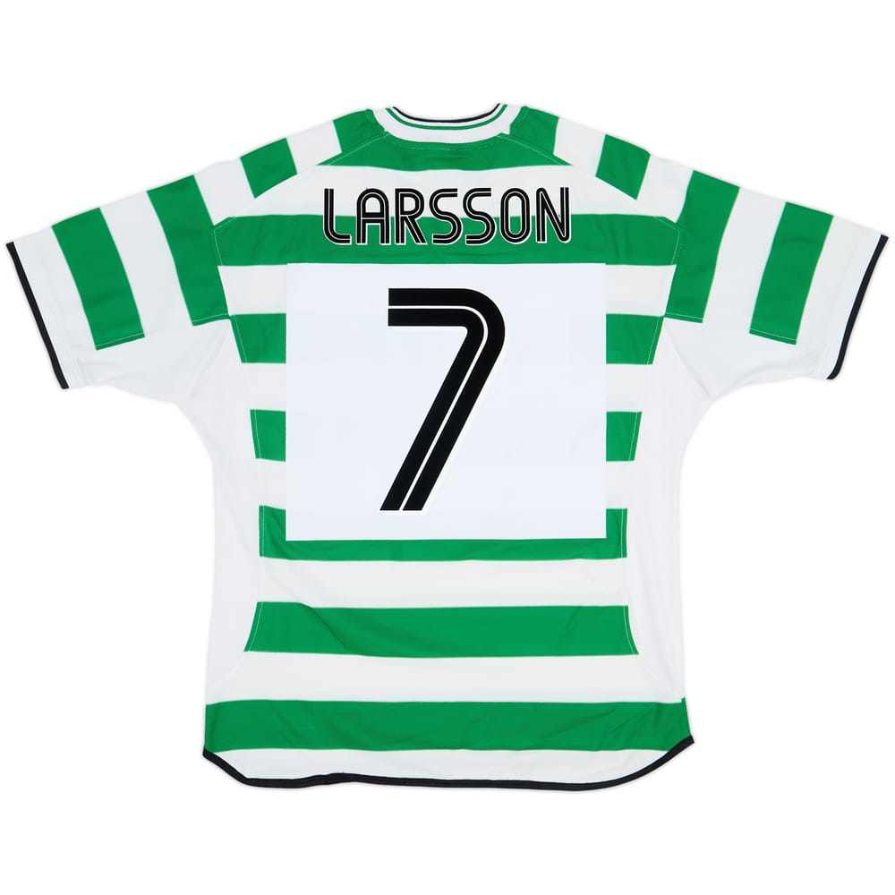 2001-03 Celtic Home Shirt Larsson #7 - 6/10 - (XL)