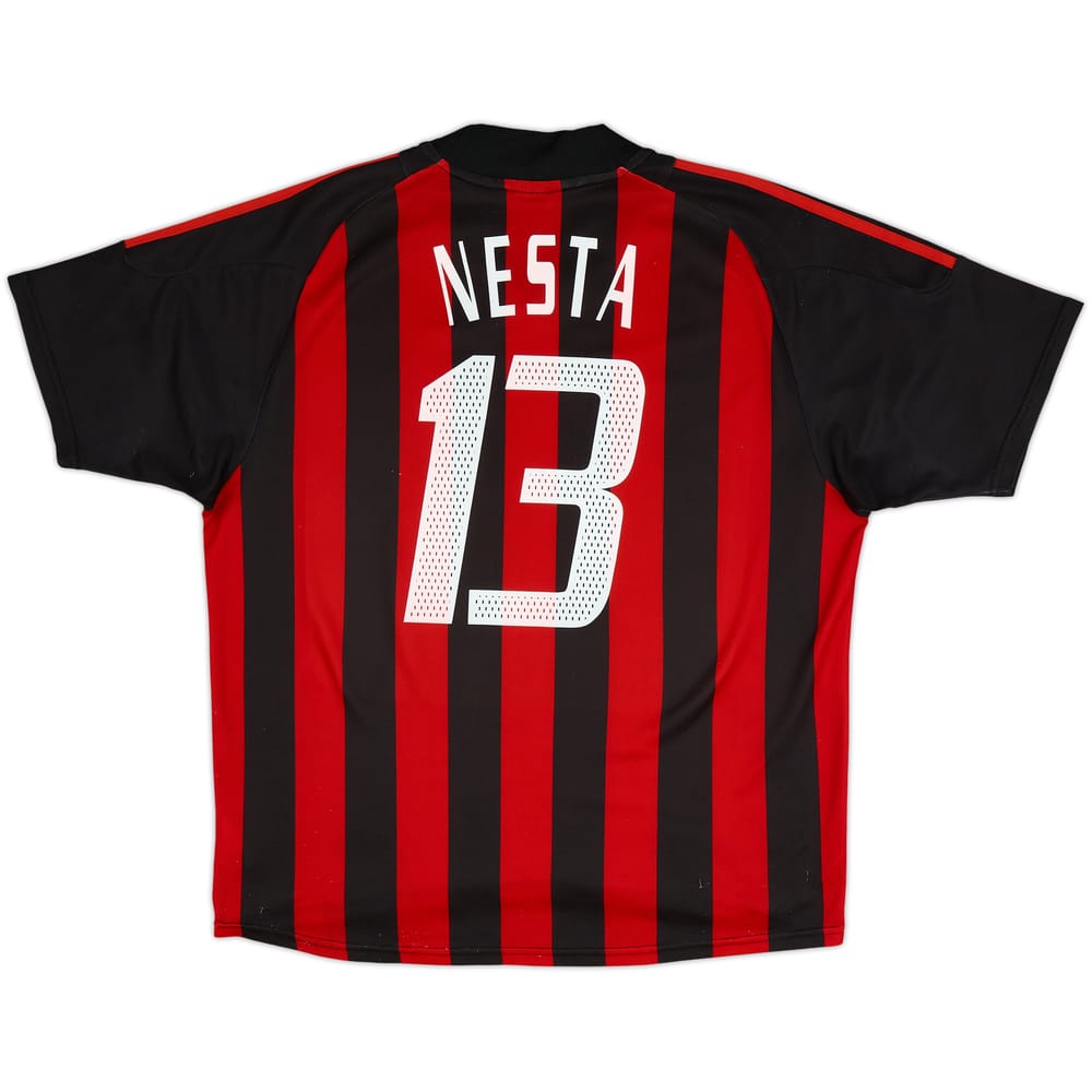 2002-03 AC Milan Home Shirt Nesta #13 - 4/10 - (XL)