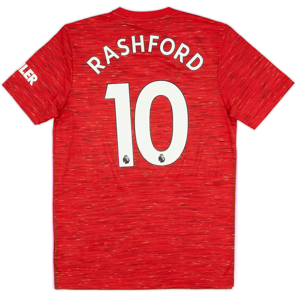 2020-21 Manchester United Home Shirt Rashford #10 - 9/10 - (M)