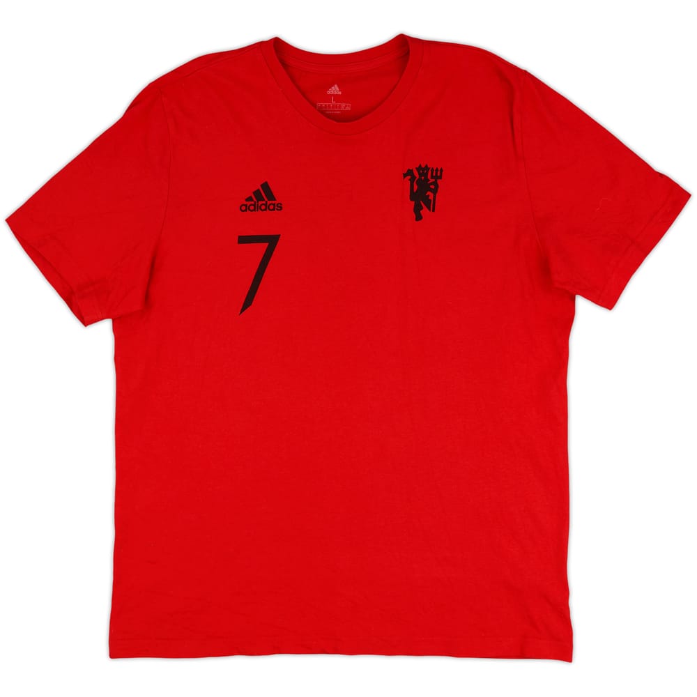 2021-22 Manchester United adidas Cotton Tee Ronaldo #7 - 8/10 - (L)