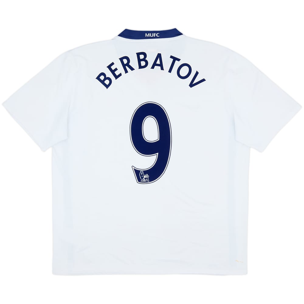 2008-10 Manchester United Camiseta Visitante Berbatov #9 - 8/10 - (XL)