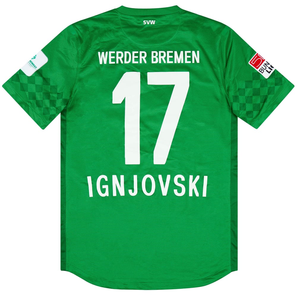 2012-13 Werder Bremen Match Issue Home Shirt Ignjovski #17