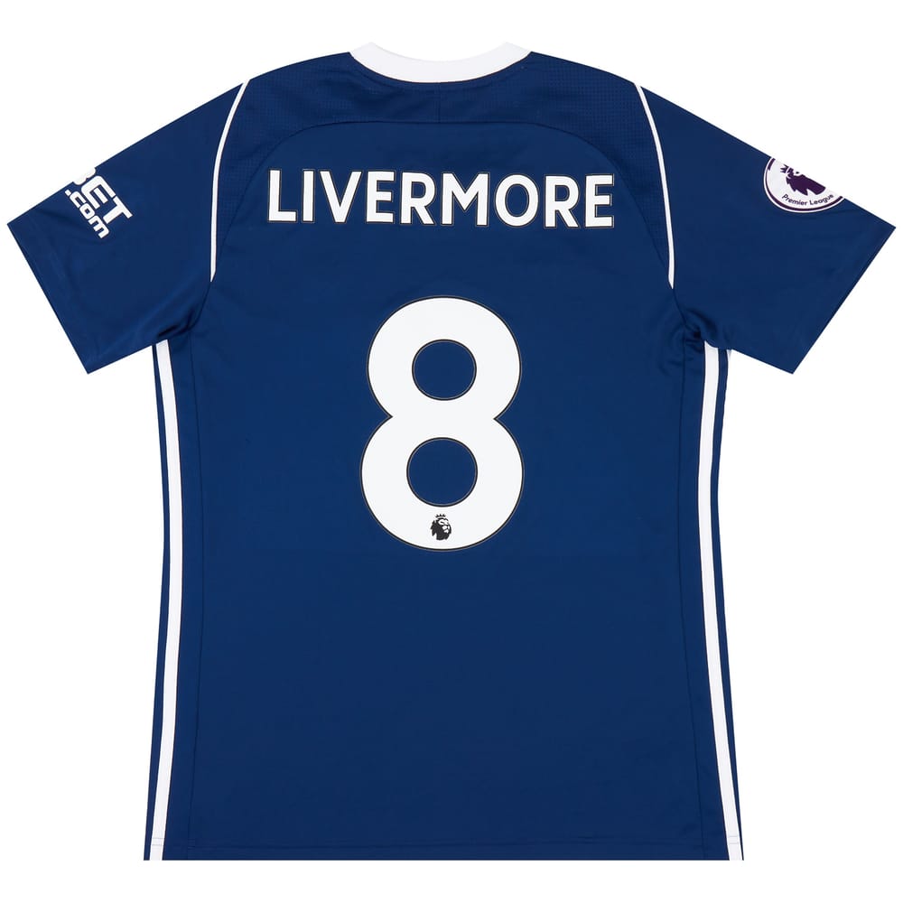 2017-18 West Brom Match Issue Home Shirt Livermore #8